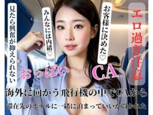 海外に向かう飛行機の中でCAから滞在先のホテルに一緒に泊まっていいか聞かれた(may) [d_400789]