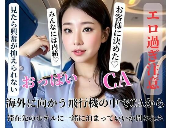 海外に向かう飛行機の中でCAから滞在先のホテルに一緒に泊まっていいか聞かれた(may) [d_400789]