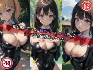 街を歩いていると超エロいコスプレをした美女が写真撮影をしていた・・・(丸見えクラブ) [d_413644]