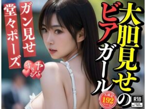 ガン見せして堂々ポーズのビアガーデンでまさか・・・！！！！(パンナコッタ) [d_414171]