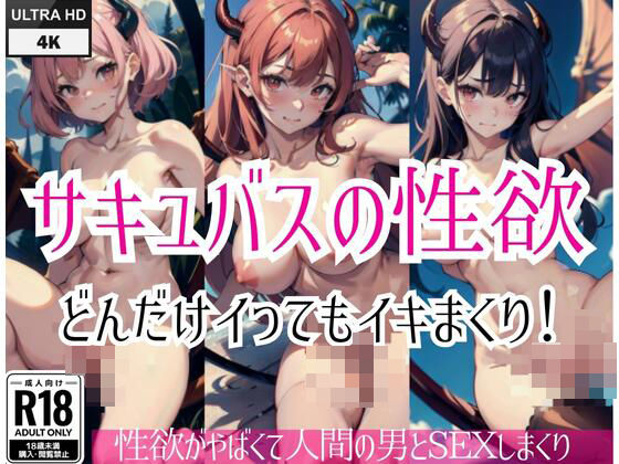 サキュバスの性欲’どんだけイってもイキまくり！’人間のと男とSEXしまくり！(AIcloud) [d_419710]