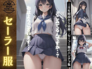 セーラー服特集！JKが階段でミニスカートからパンチラ！恥じらいの183枚を収録(童顔巨乳ゴリラ) [d_430500]