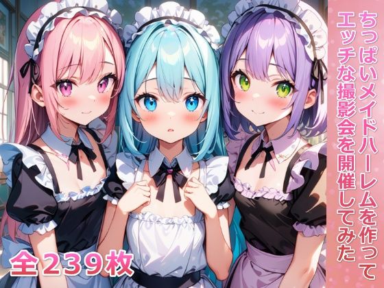 ちっぱいメイドハーレムを作ってエッチな撮影会を開催してみた(メスの本能) [d_432984]