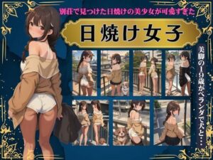 日焼け女子〜別荘でみつけた日焼けの美少女が可愛すぎた〜19歳の美脚がベランダで！(胸の谷のナウシカ) [d_433917]