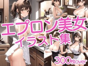 【300枚以上】エプロン美女イラスト集(ラテ) [d_436920]