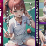 新入部員のパンチラ集！テニスの特訓練習でコーチにしごかれてしまう・・・(童顔巨乳ゴリラ) [d_437355]