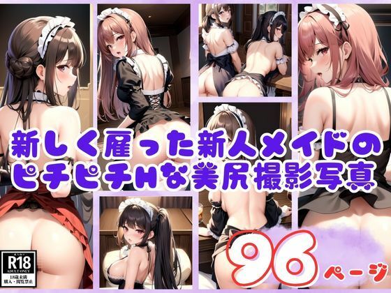新しく雇った新人メイドのピチピチHな美尻撮影写真集(カザハナAI) [d_437608]