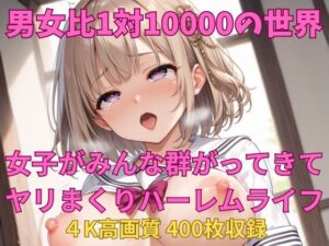 男女比1対10000の世界 セックスし放題でちんぽが乾く暇もないヤリ放題ハーレムライフ！！(TailorFetiAI-Pix) [d_444586]
