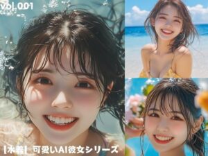 【水着】可愛いAI彼女シリーズ vol.001(AI Artist JP) [d_455938]