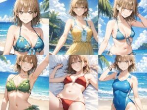 「アオのハコ」鹿野千夏 水着写真集（全16種類434枚）(人の海) [d_456859]