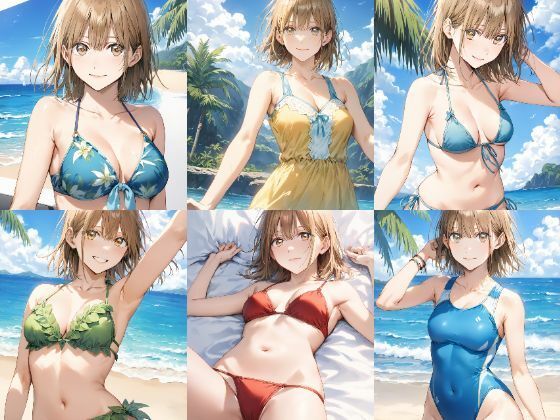 「アオのハコ」鹿野千夏 水着写真集（全16種類434枚）(人の海) [d_456859]