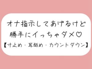 【バイノーラル】イけなくて悶々として私の音声聞きに来た君を耳舐めオナ指示。イきたくなってもたっぷり寸止め。最後はカウントダウンで気持ちよく射精させてあげる(みこるーむ) [d_457649]