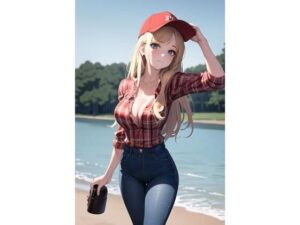 ジーンズ女子(AIの絵筆) [d_458922]