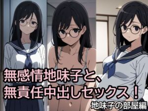 無感情地味子と、無責任中出しセックス！地味子の部屋編(ハラメウメ) [d_458985]