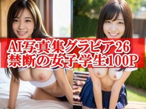 AI写真集グラビア26禁断の女子学生9:デジタル女神が奏でる魅惑のフォルム(AIグラビアプロデューサー) [d_459423]