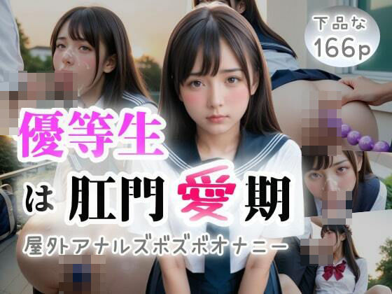 優等生は肛門愛期〜屋外アナルズボズボオナニー＆オナフェラぶっかけ〜(ぷよんぷよんスライム) [d_460040]