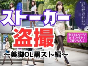 ストーカー盗撮〜美脚OL黒スト編〜(あらぶるま18＋) [d_460192]