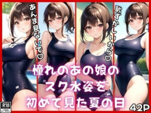 憧れのあの娘のスク水姿を初めて見た夏の日(めろーいえろー) [d_461335]