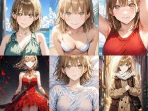 「アオのハコ」鹿野千夏私服写真集2（全15種類302枚）(人の海) [d_462222]