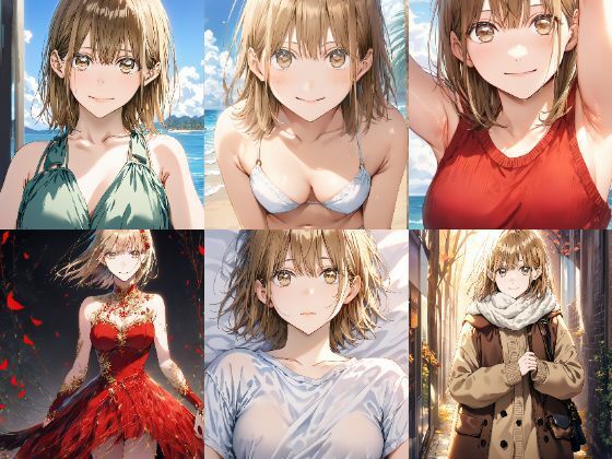 「アオのハコ」鹿野千夏私服写真集2（全15種類302枚）(人の海) [d_462222]