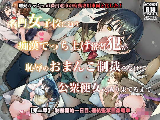 名門女子校に通う痴●でっち上げ常習犯が恥辱のおまんこ制裁を受けて公衆便女に成り果てるまで【第二章】制裁開始一日目、連結監禁輪●電車(アルビノフェアリー) [d_465264]