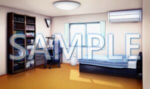 【背景素材】男の子の部屋（6052_bg12）【時間差分あり】(XERO) [d_467534]