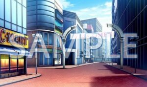 【背景素材】繁華街（6052_bg14）【時間差分あり】(XERO) [d_467538]