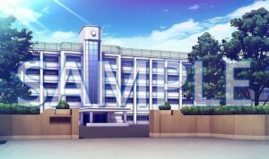 【背景素材】学園 外観（6069_bg01）【時間差分あり】(XERO) [d_468079]