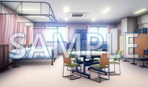 【背景素材】保健室（6069_bg04）【時間差分あり】(XERO) [d_468089]