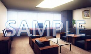 【背景素材】理事長室（6069_bg07）【時間差分あり】(XERO) [d_468095]