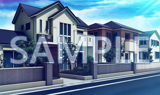 【背景素材】一軒家（6069_bg11）【時間差分あり】(XERO) [d_468108]