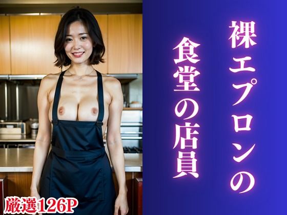 裸エプロンの食堂の店員(美女図鑑) [d_372166]