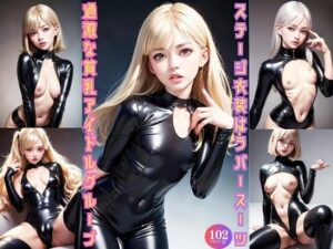 ステージ衣装はラバースーツ 過激な貧乳アイドルグループ(蟹江西) [d_377571]