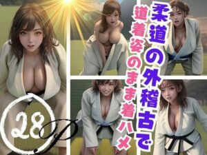 柔道の外稽古で道着姿のまま着ハメ(15) [d_382577]