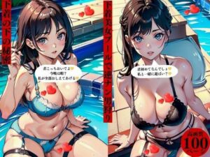 下着美女プールで逆ナン男狩り下着の下の秘密(にサークル) [d_383329]