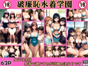 破廉恥水着学園 女子は全員水着で過ごすのが学園の決まりです(ぽんぽんエロス) [d_416323]