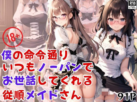 僕の命令通りいつもノーパンでお世話してくれる従順メイドさん(ぱんぱんの時間) [d_416329]