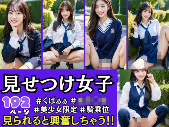 見せつけ女子 見られると興奮しちゃう！＃くぱぁ＃女子○生＃騎乗位(AI.load) [d_423424]