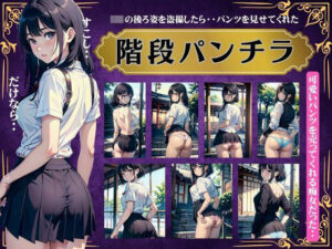 階段パンチラ〜JKの後ろ姿を毎日盗撮してたら・・可愛いパンツを見せてくれた〜(性欲モンスター企画) [d_430077]