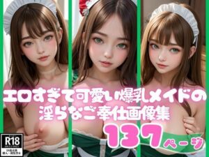 エロすぎて可愛い爆乳メイドの淫らなご奉仕画像集(AIみすず) [d_437605]