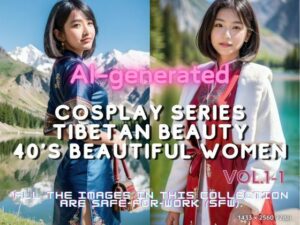 AI生成 チベット40代美魔女グラビア Vol.1-1(美伝プロジェクト) [d_438190]