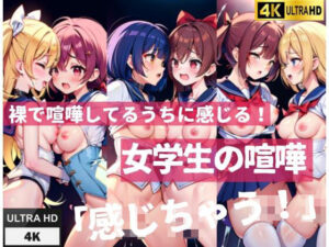 裸で喧嘩してるうちに感じる！女学生の喧嘩「感じちゃう！」(グローリア) [d_439585]