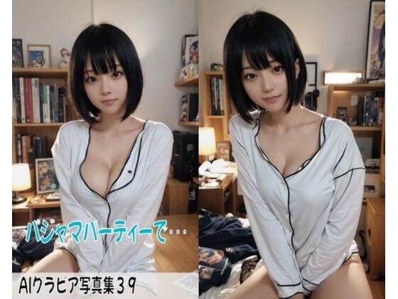 AIグラビア写真集39〜パジャマパーティーで・・・〜(ねも) [d_453693]
