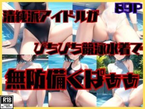 清純派アイドルがぴちぴち競泳水着で無防備くぱぁぁ(ぺぱーみんと) [d_462329]