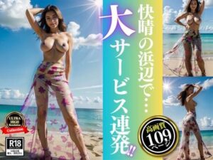 「どうしたの・・・？そんな座り込んじゃってwww」と快晴の浜辺で誘う熟女が大サービス連発！！(ぷにぷにむふふ) [d_463319]