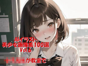 AIイラスト美少女画像集100選Vol.6 女子校生が教室で(ドンガラ) [d_466413]