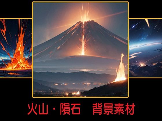 火山・隕石 背景素材(豊川内角) [d_466597]
