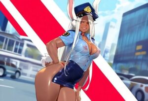 バニー先輩、ミニスカポリス その2(湿気た鵜と巣) [d_468301]