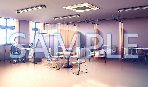 【背景素材】保健室（6168_bg08）【時間差分あり】(XERO) [d_468693]