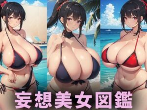 爆乳水着美女【妄想イラスト美女図鑑vol.135】(AIイラスト美女研究所) [d_470619]